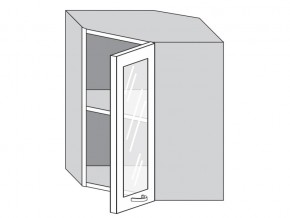 1.60.3у Шкаф настенный (h=720) угловой на 600мм со стекл. дверцей в Александровске - aleksandrovsk.магазин96.com | фото