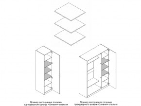 Комплект полок шкафа 1 дверного или 3 дверного в Александровске - aleksandrovsk.магазин96.com | фото