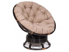 Кресло-качалка Papasan w 23/01 B с подушкой Antique brown, экошерсть Коричневый в Александровске - aleksandrovsk.магазин96.com | фото