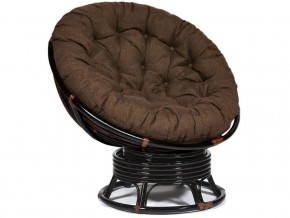 Кресло-качалка Papasan w 23/01 B с подушкой Antique brown, ткань Коричневый в Александровске - aleksandrovsk.магазин96.com | фото