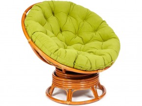 Кресло-качалка Papasan w 23/01 B с подушкой Cognac, флок Олива в Александровске - aleksandrovsk.магазин96.com | фото