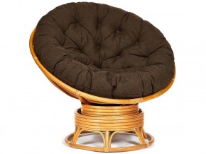 Кресло-качалка Papasan w 23/01 B с подушкой Honey, ткань Коричневый в Александровске - aleksandrovsk.магазин96.com | фото