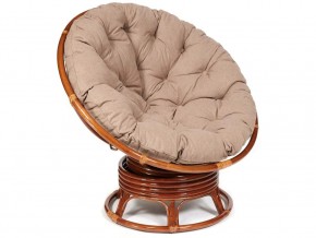 Кресло-качалка Papasan w 23/01 B с подушкой Pecan, экошерсть Коричневый в Александровске - aleksandrovsk.магазин96.com | фото