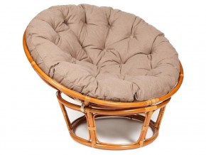 Кресло Papasan 23/01 W с подушкой Cognac, экошерсть Коричневый в Александровске - aleksandrovsk.магазин96.com | фото