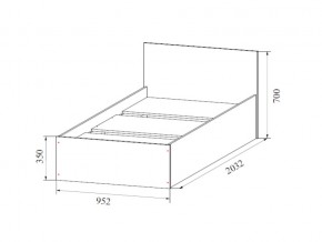 Кровать одинарная (Без матраца 0,9*2,0) в Александровске - aleksandrovsk.магазин96.com | фото