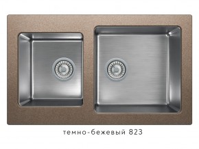 Мойка комбинированная Tolero twist TTS-840 Темно-бежевый 823 в Александровске - aleksandrovsk.магазин96.com | фото