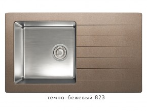 Мойка комбинированная Tolero twist TTS-860 Темно-бежевый 82 в Александровске - aleksandrovsk.магазин96.com | фото