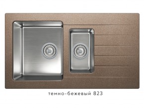 Мойка комбинированная Tolero twist TTS-890 Темно-бежевый 823 в Александровске - aleksandrovsk.магазин96.com | фото